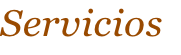 Servicios
